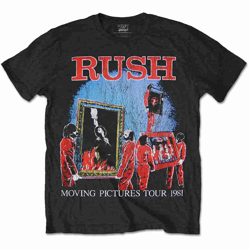 Rush - 1981 Tour Heren Tshirt - Zwart